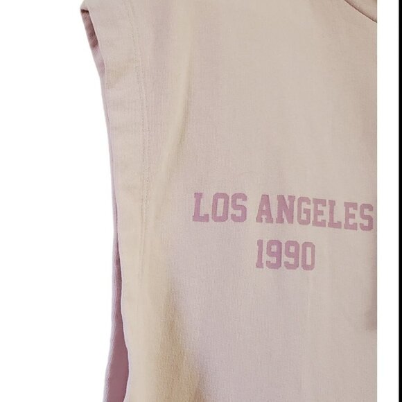 Zara Dress Small Pink Washed Plush Hooded Sleeveless Mini Pockets Bloggers Fave - Picture 4 of 10